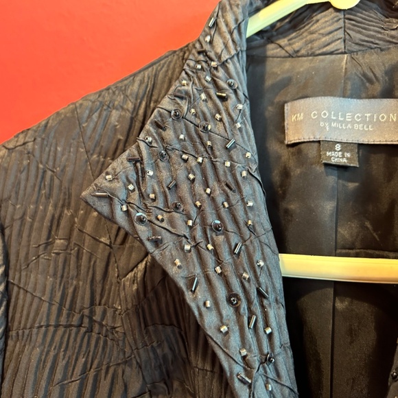 KM Collections  by Milla Bell Black Jacket Size 8 - Picture 9 of 14